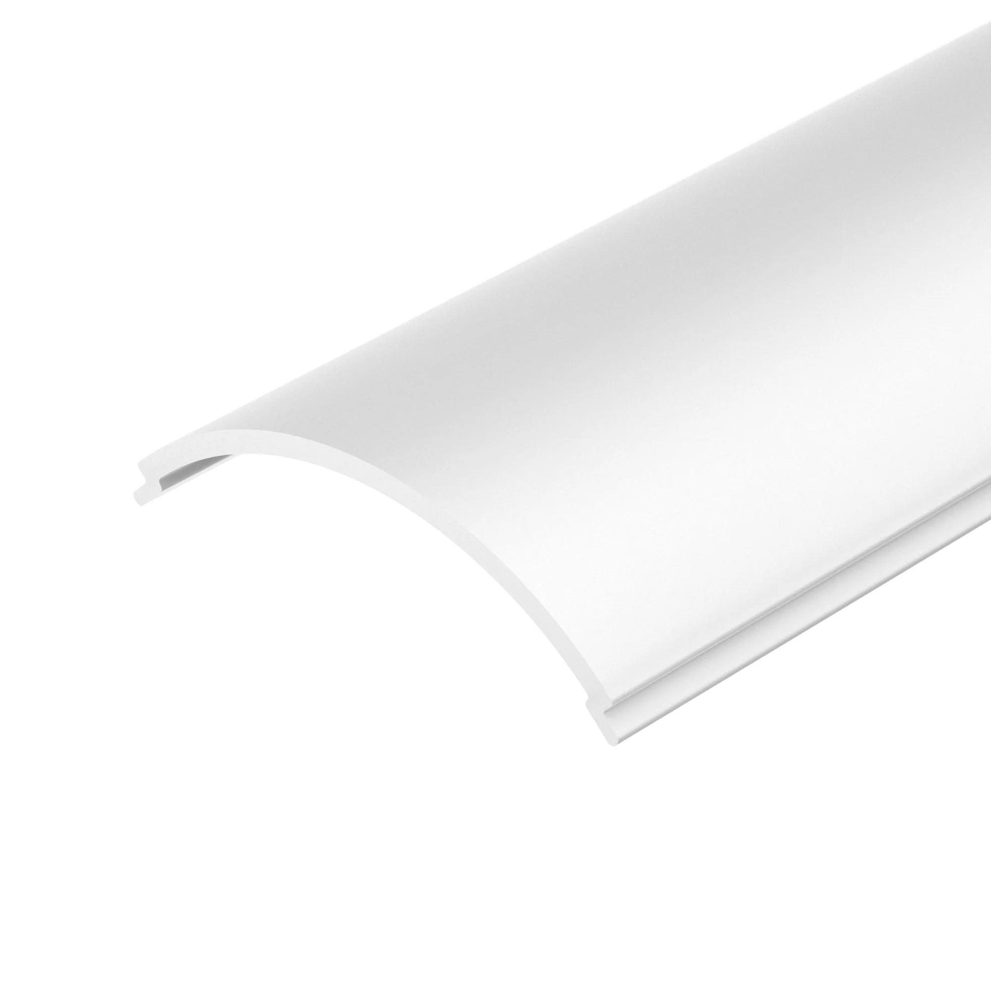Экран SL-KANT-H16-3000 ROUND OPAL 036042 - Круглый матовый экран к профилю SL-KANT-H16. Длина 3000мм. Материал - PC (поликарбонат). Светопропускание 70%, эффект размытия точек светодиодов. Цена за 1м.