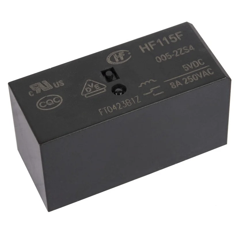 HF115F/005-2ZS4A - Реле силовое, 2пер. 5VDC/ 8A, 250VAC