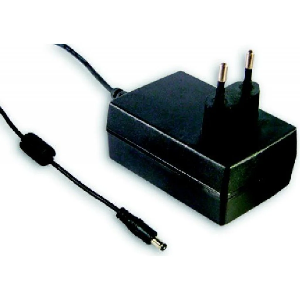 GS25E05-P1J - AC-DC, 22Вт, вход 90...264B AC 47...63 Гц, 135...370B DC, выход 5B/4A, изоляция 4242B DC, 79x54x33мм, 0...+50°С, евровилка 2P, выходной разъем 11, диам. 5.5х2.1мм