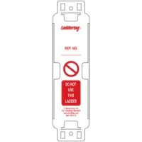 gws831850 - Пластиковый держатель для вставок Laddertag на английском языке, поликарбонат, размер 55 х 210 мм, 10 шт./упак.