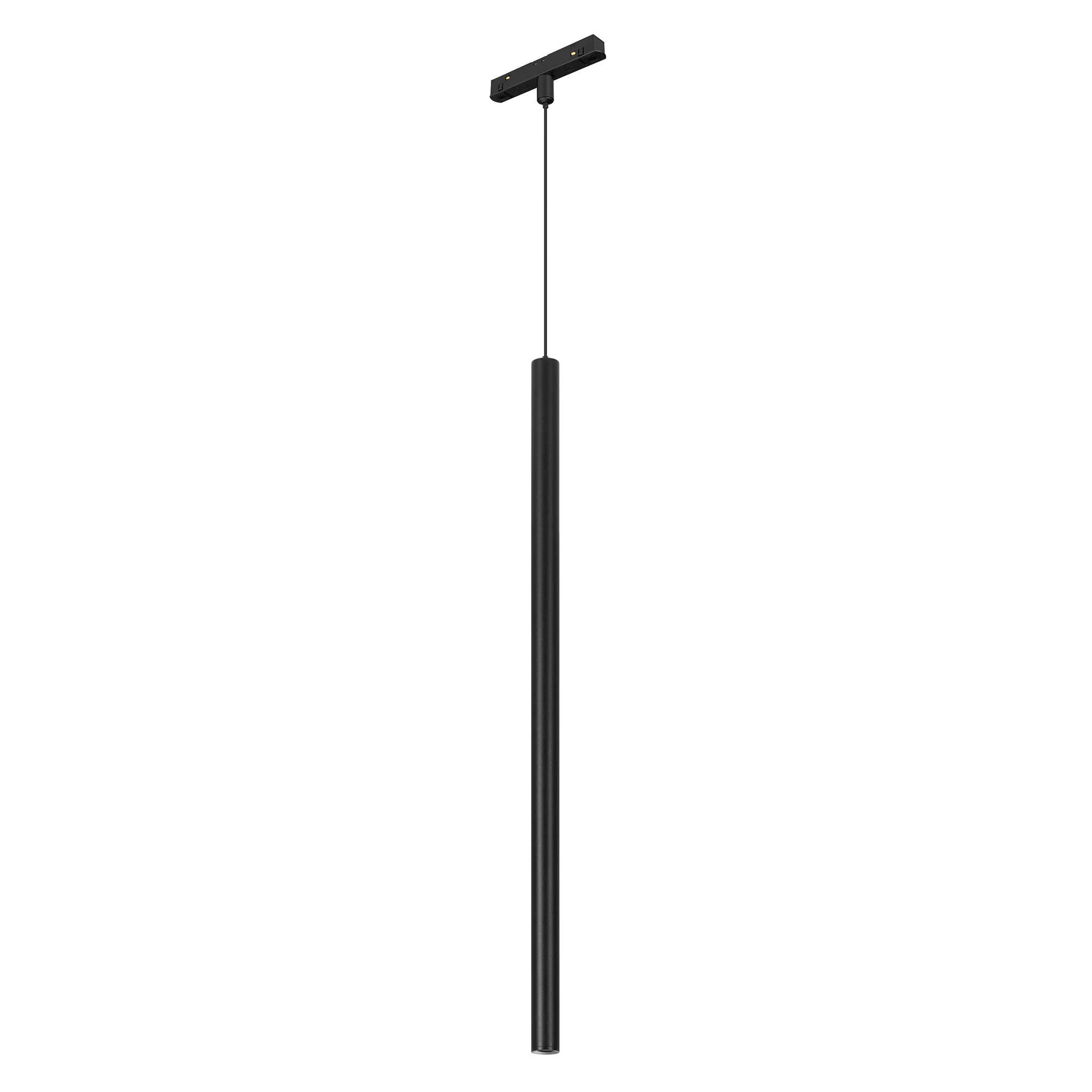 Светильник MAG-ORIENT-SPOT-HANG-L500-R20-3W Warm3000 (BK, 20 deg, 48V) 046897 - Светильник для магнитных треков MAG-Orient. Мощность 3 Вт, св. поток 150 лм, 50 лм/Вт, 3000 K, CRI>80, угол 20°,  Черный цилиндрический корпус из металл, степень защиты IP20. 