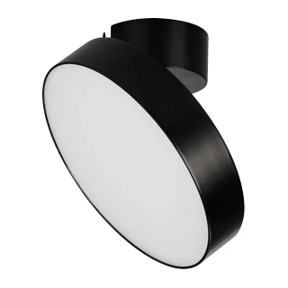 Светильник SP-RONDO-FLAP-R250-30W Warm3000 (BK, 110 deg) 028172 - Накладной светильник 30Вт, черный круглый корпус. Цвет ТЕПЛЫЙ 3000K, св.поток 2400лм, CRI(Ra)>90, угол 110°. Размер светильника Ф250x38мм, размер чаши Ф110x50мм. Питание AC220-240V, 30Вт, д