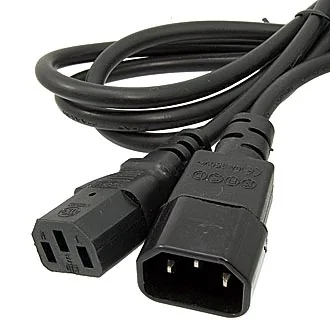 SCZ MALE-FEMALE 1.8M 3Х0.75 - Шнур сетевой компьютер-монитор 1,8м