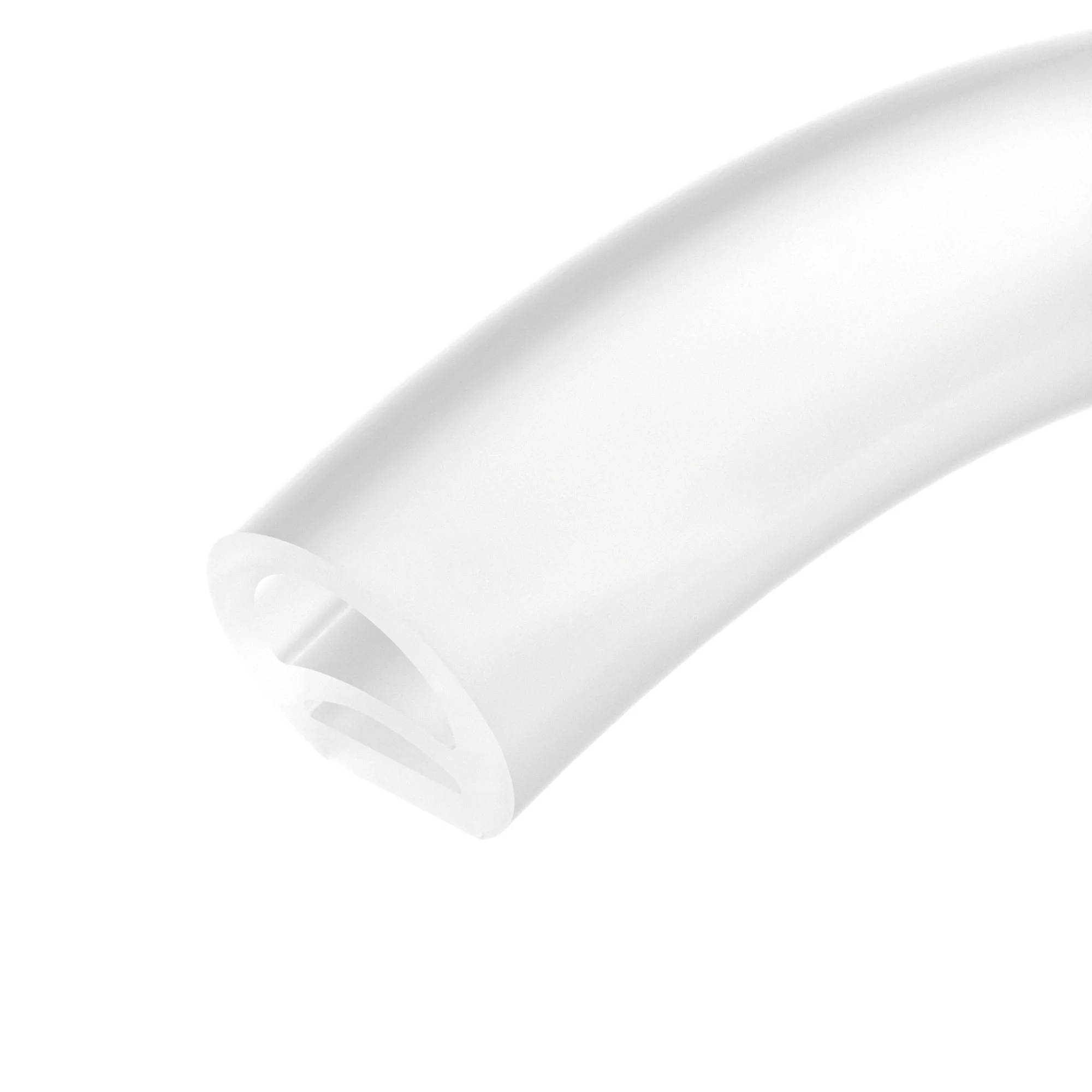 Силиконовый профиль WPH-FLEX-D20-TOP-S10-5m WHITE 040272 - Цельнолитой силиконовый гибкий профиль, белый матовый. Габаритные размеры 5000х20х19 мм. Вертикальный изгиб TOP, минимальный радиус изгиба 60 мм. Для установки во влажных помещениях необходима гер