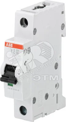 Выключатель автоматический модульный 1п C 20А 6кА S201 C20 ABB 2CDS251001R0204