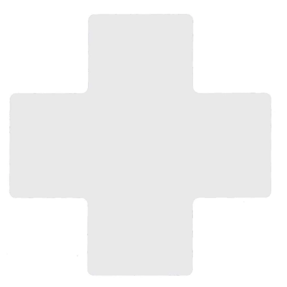gws104483 - Разделитель перекрестка/ обозначение центра (форма +), длина 254 мм, ширина 101,6 мм, белые, (20 шт./упак). Материал B-514.