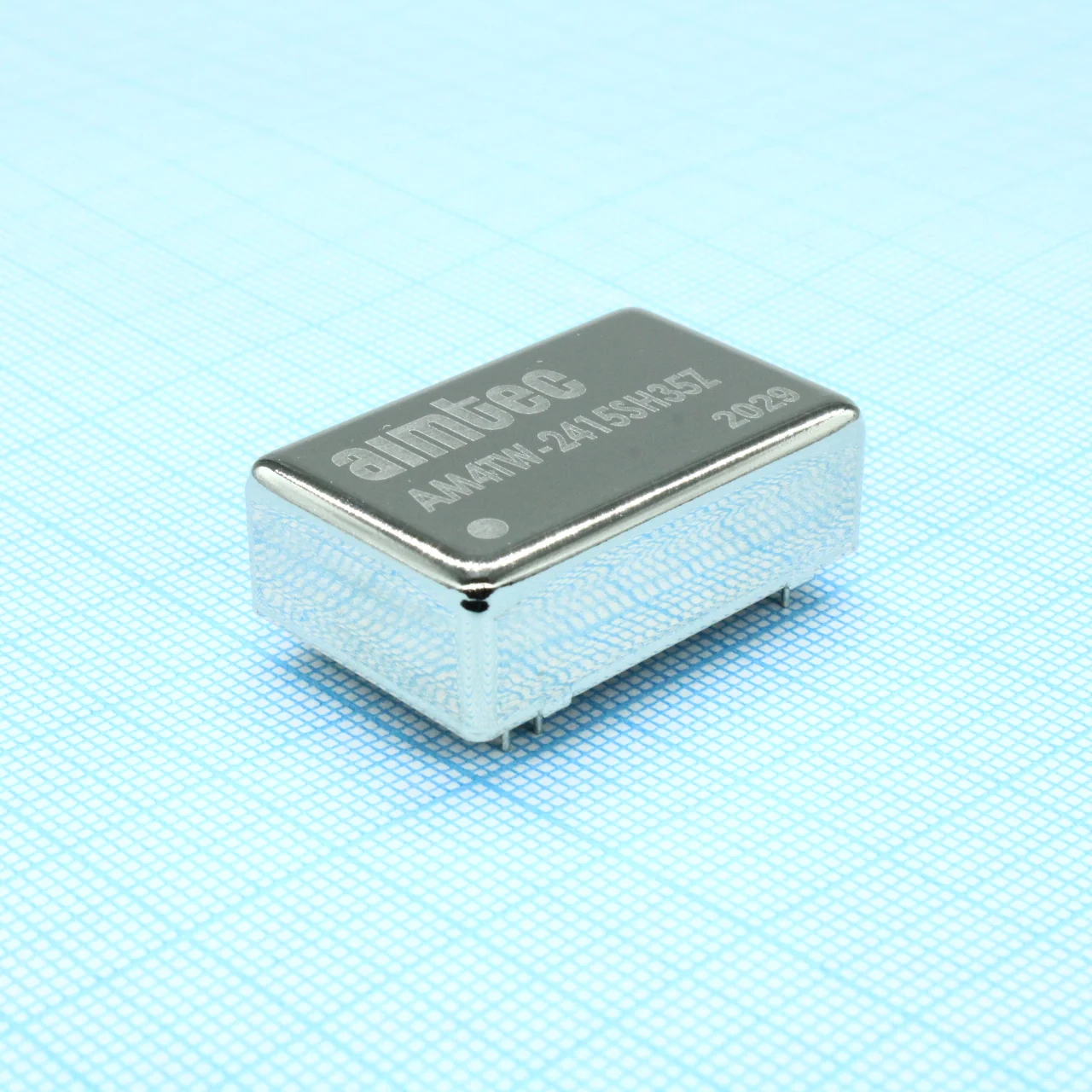 AM4TW-2415SH35Z - DC/DC, 4Вт, вход 9…36В, выход 15В/0.267А, изоляция 3500В DC, КПД 82%, максимальная емкостная нагрузка не более 100мкФ, DIP24, 31.75x20.32x10.16мм, -40…85°C, металл