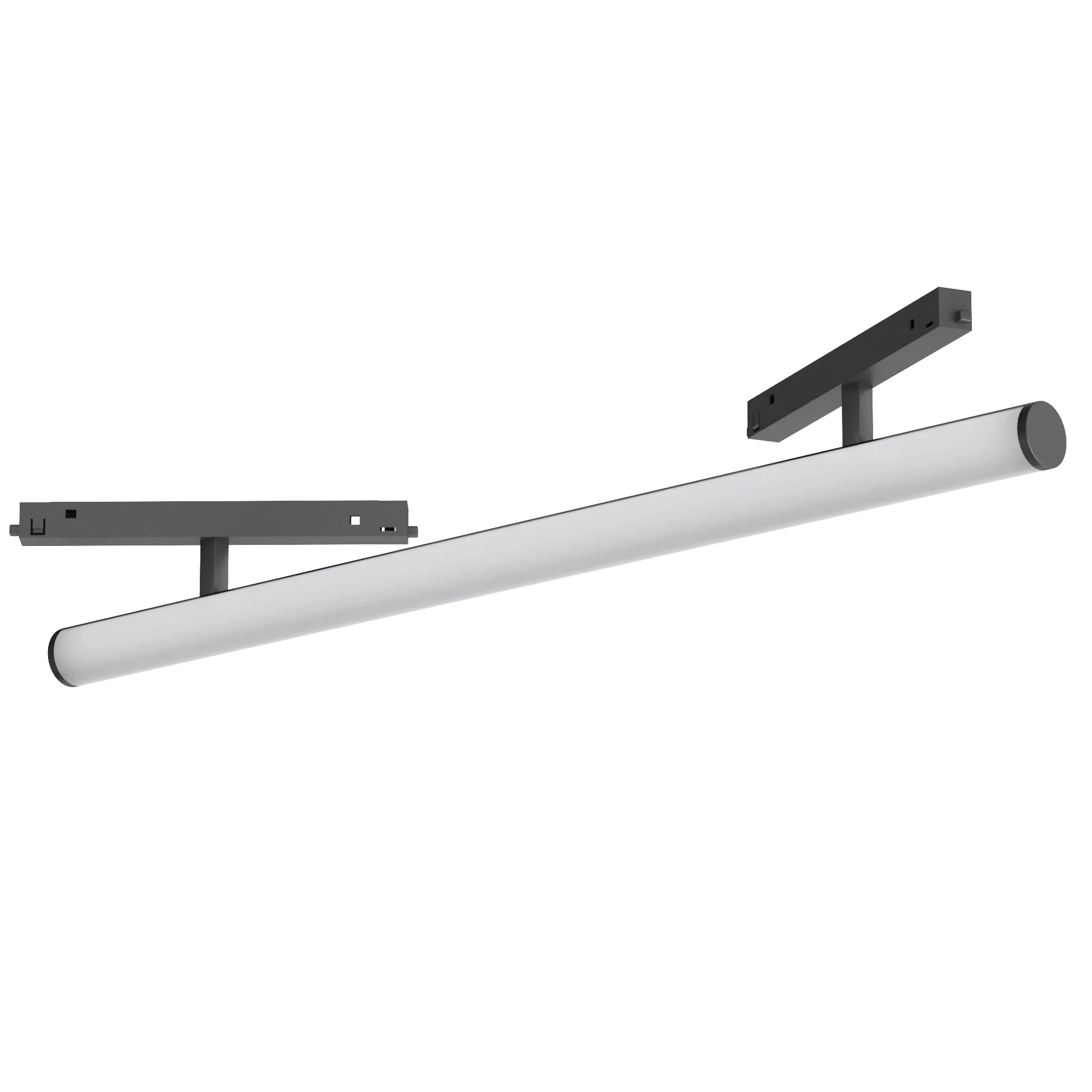 Светильник MAG-ORIENT-TUBE-CORNER-L600-20W Day4000 (BK, 180 deg, 48V) 037348 - Светильник для магнитных треков MAG-ORIENT шириной 26 мм с двумя коннекторами. Мощность 20 Вт, св. поток 2000 лм, 100 лм/Вт, дневной 4000 K, CRI>90, угол 180°, напряжение питан