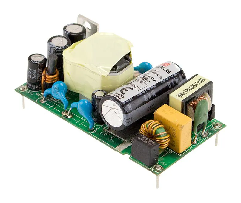 MFM-30-48 - AC-DC med, 30.2Вт, вход 80...264В AC 47...440 Гц, выход 48В/0.63А, изоляция 4000В AC, на плате 65.5х35х23мм, -40...+85°C