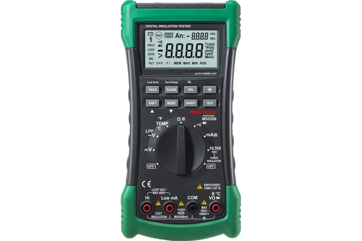 MS5208 - Измеритель сопротивления изоляции до 1000В