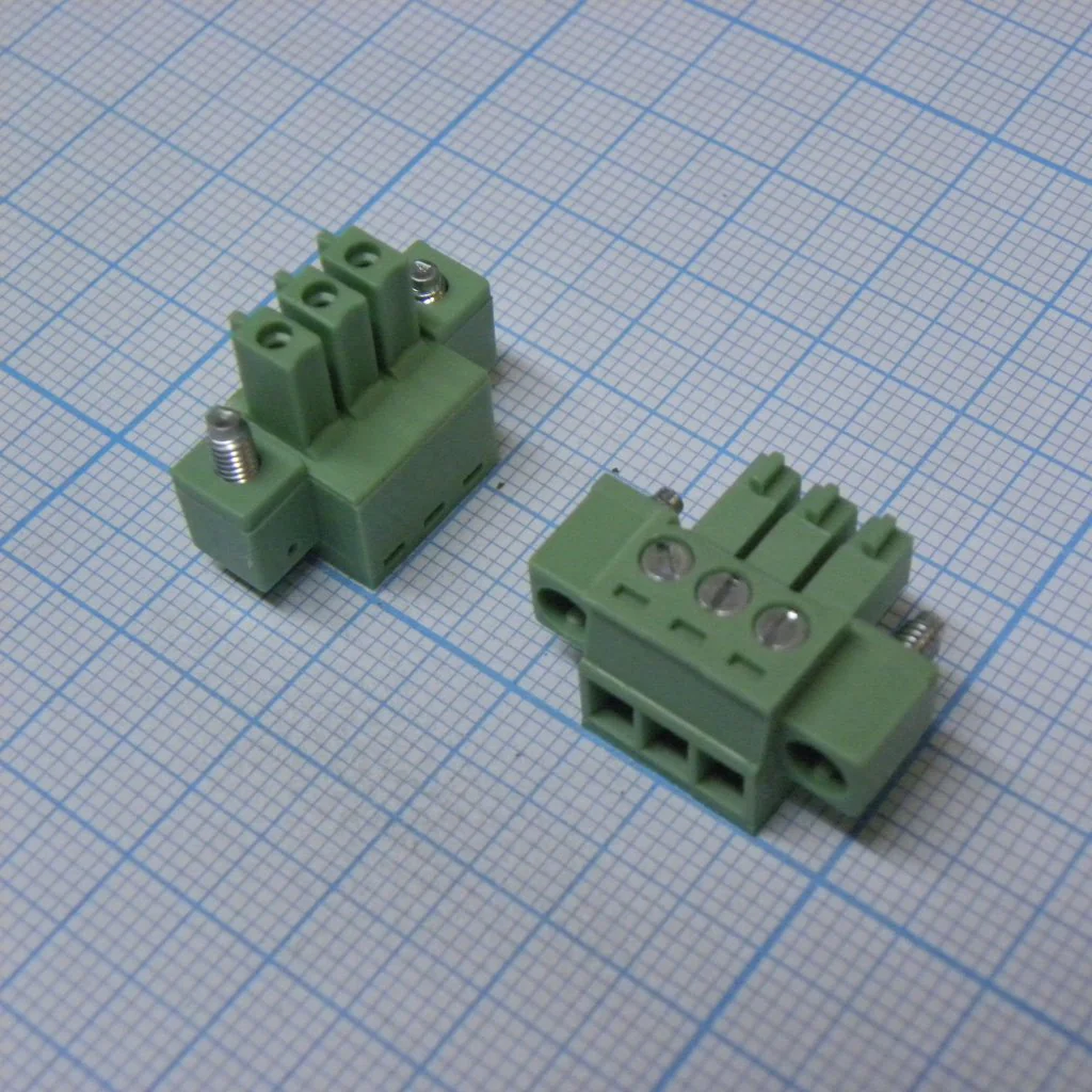 15EDGKM-3.5-03P-14-00A(H) - Разъемный клеммный блок, 3 контакта. Серия 15EDGKM-3.5