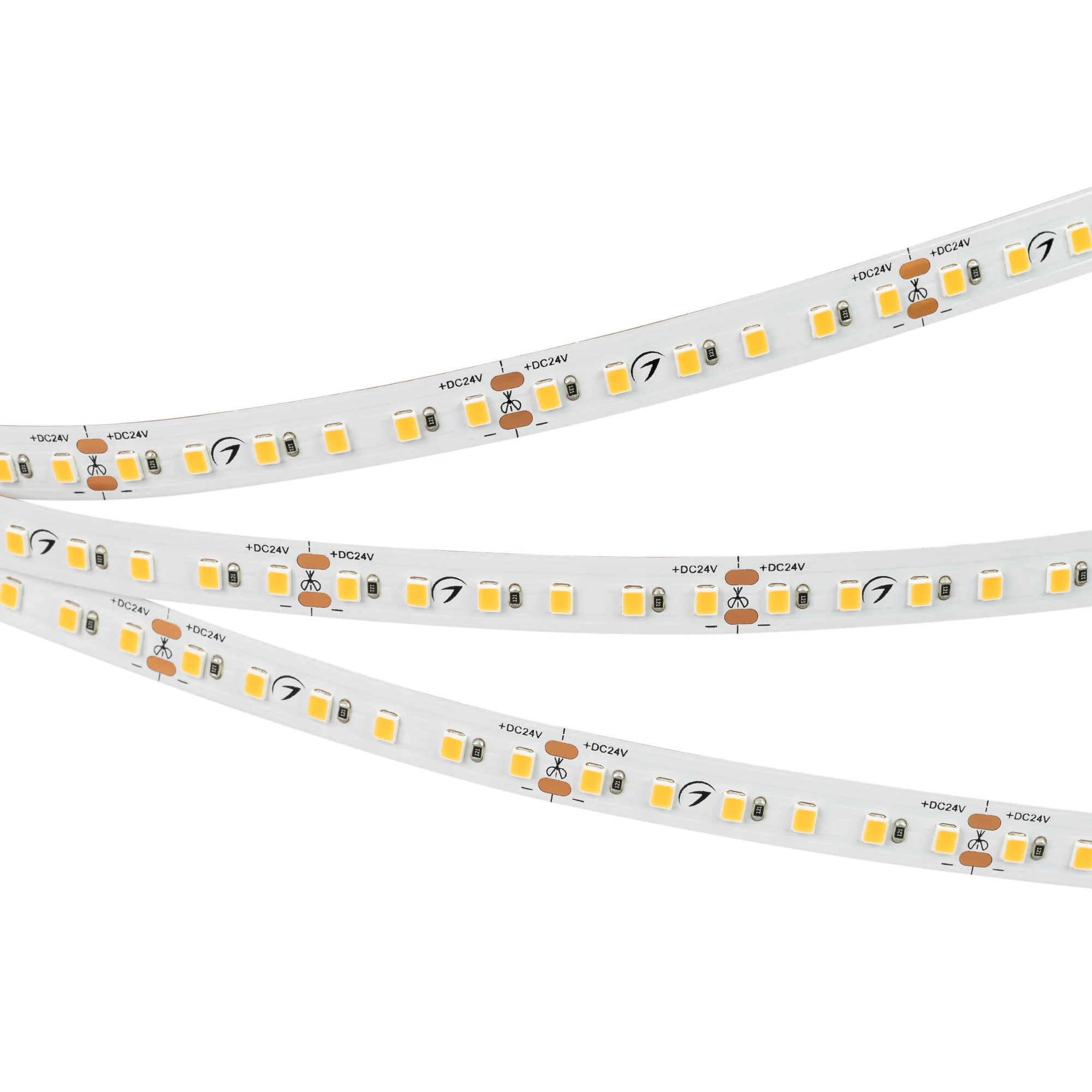 Лента TWIST-5000-2835-120-24V White6000 (10mm, 10W/m, IP20) 030007 - Гибкая лента повышенной прочности TWIST , светодиоды smd 2835,120шт/м (600шт на 5м), белая плата 10мм, скотч 3М. Цвет БЕЛЫЙ 5800-6500K. Питание 24V, мощность 10 Вт/м (50 Вт на 5м), угол 