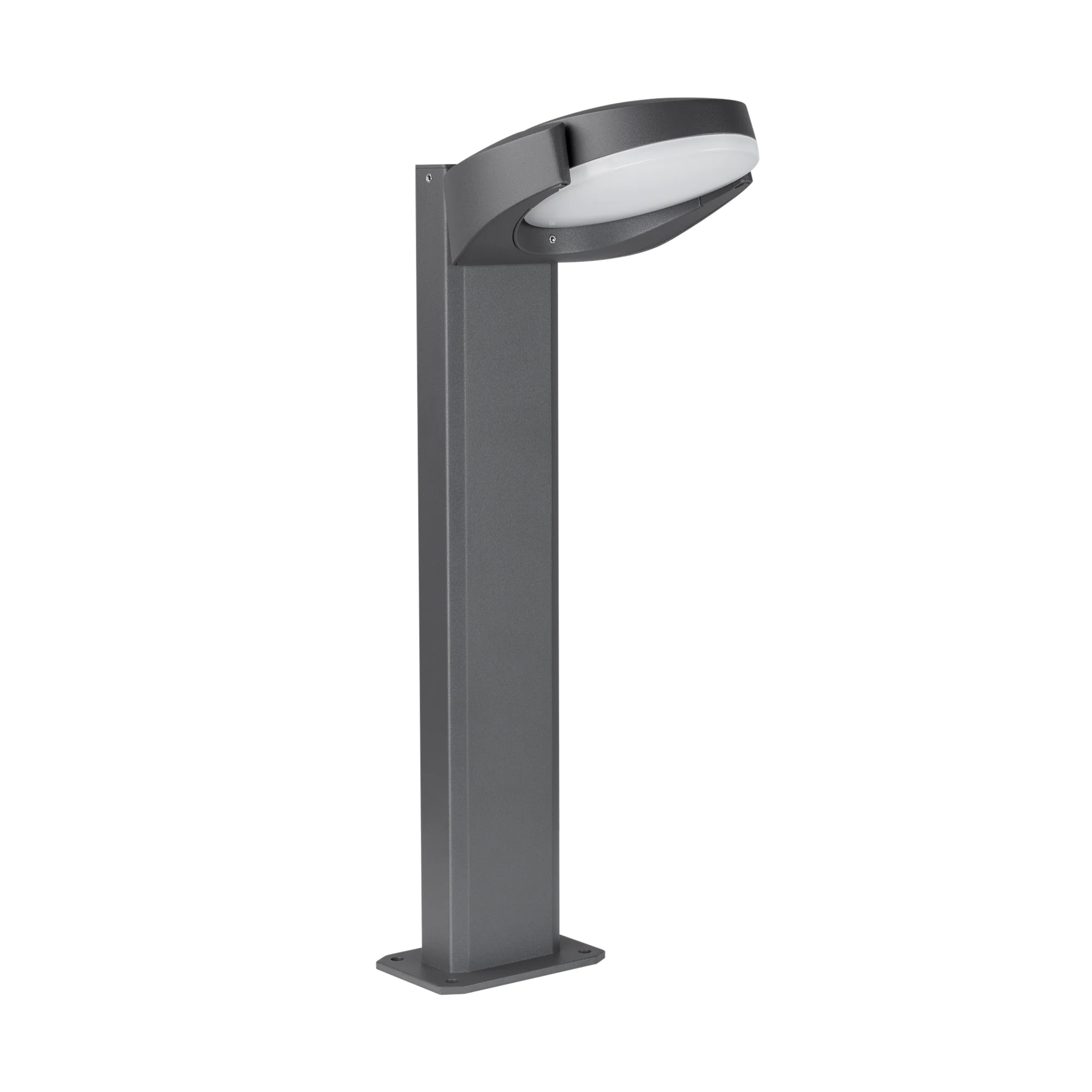 Светильник LGD-EYE-BOLL-H500-6W Warm3000 (GR, 117 deg, 230V) 029982 - 500мм уличный светодиодный светильник с поворотной оптической частью (угол поворота 40°) для подсветки дорожек. Цвет ТЕПЛЫЙ БЕЛЫЙ 3000К, 6Вт (615лм). Влагозащищенный корпус IP54 - серый