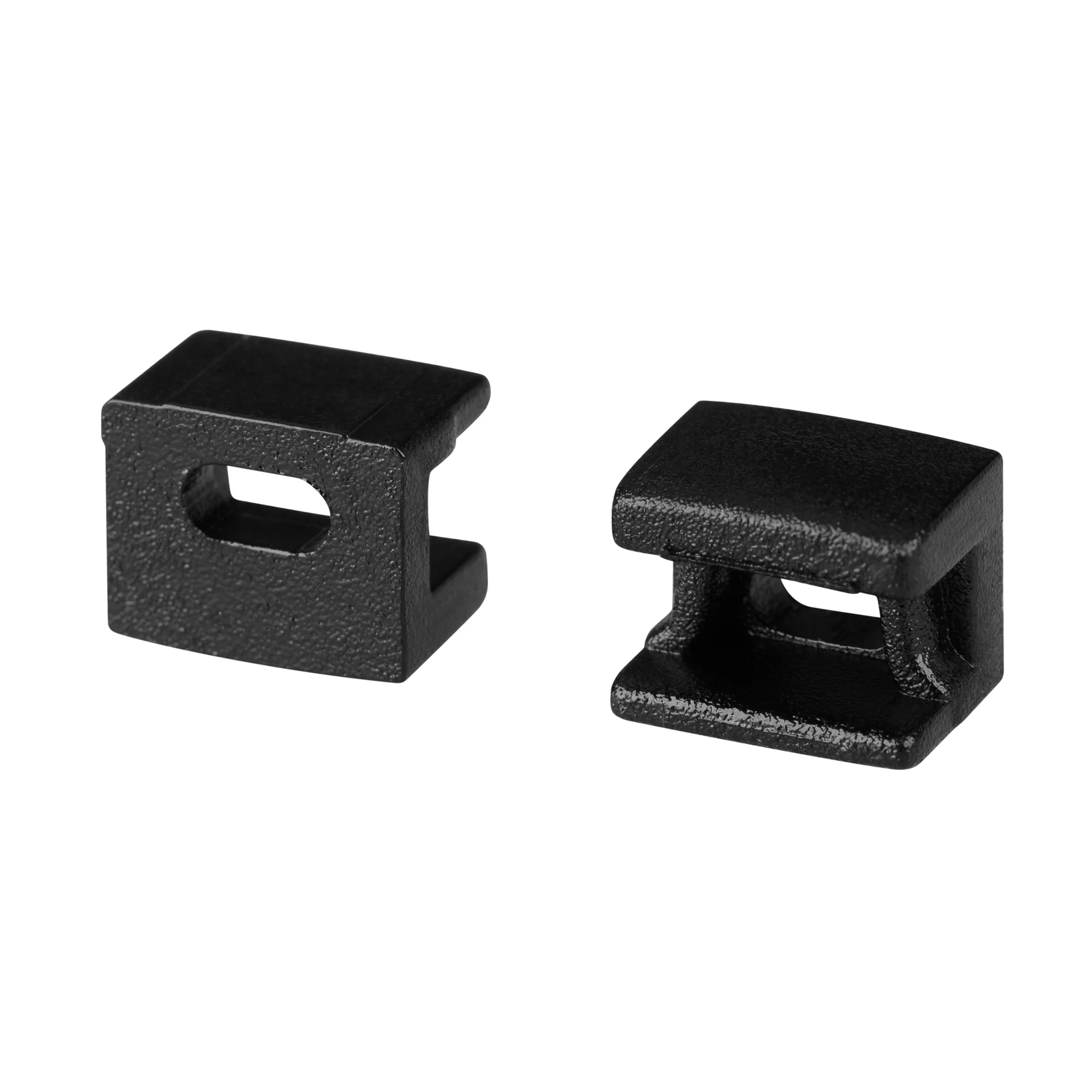 Заглушка PLINTUS-FANTOM BLACK с отверстием 043608 - Пара заглушек с отверстием для профиля PLINTUS-FANTOM черного цвета при использовании пластикового экрана. Материал пластик.  В комплекте 2 шт., цена за 1 комплект.