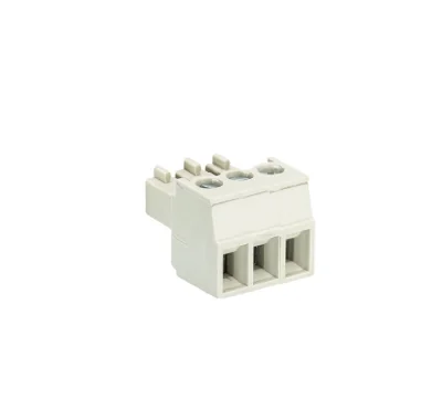 Розетка Wiecon 8813 B / 3 OB - Розеточный разъем, угловой, на кабель, шаг 3,81 мм, 3 полюса, номинальное сечение: 1,5 мм кв., винтовая фиксация провода, 250V, 8А, без маркировки, цвет: серый, серия 8813 B