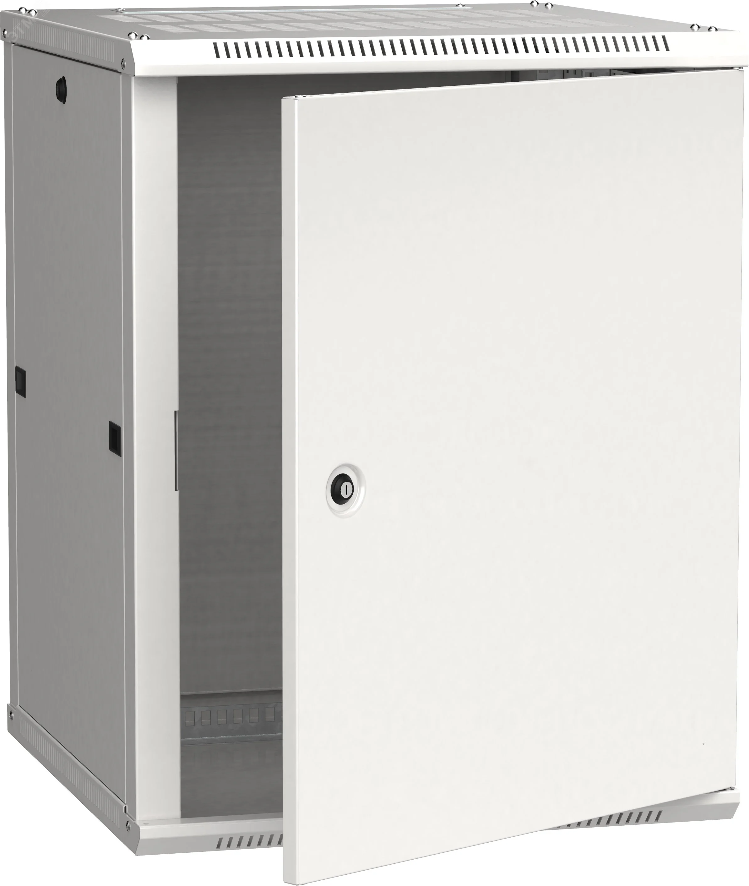 Шкаф настенный 19" LINEA W 12U 600x600мм металлическая дверь RAL7035 LWR3-12U66-MF