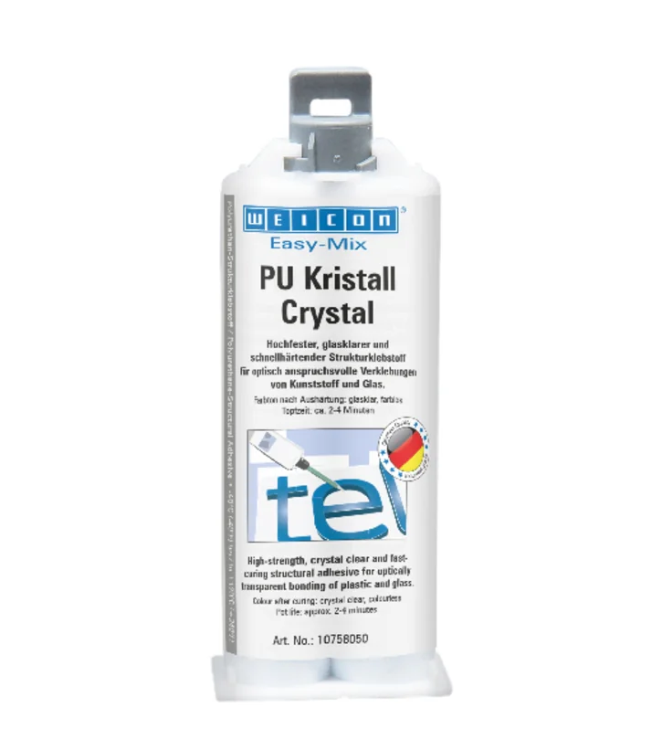 wcn10758050 - 10058022 WEICON Easy-Mix PU Kristall (50 мл) Полиуретановый клей