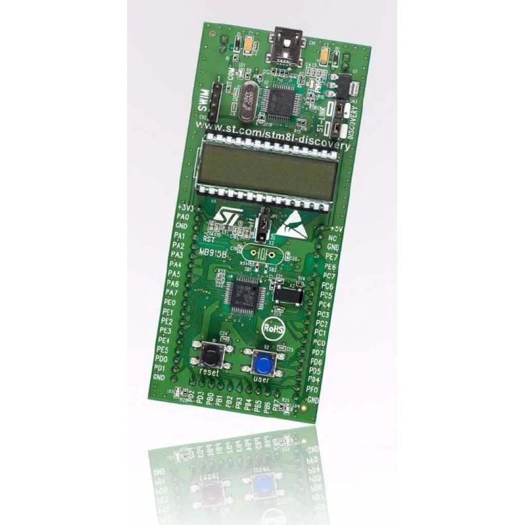 STM8L-DISCOVERY - Отладочный комплект для STM8L (установлен на плате STM8L152C6T6), встроенный дебаггер ST-Link, питания от USB
