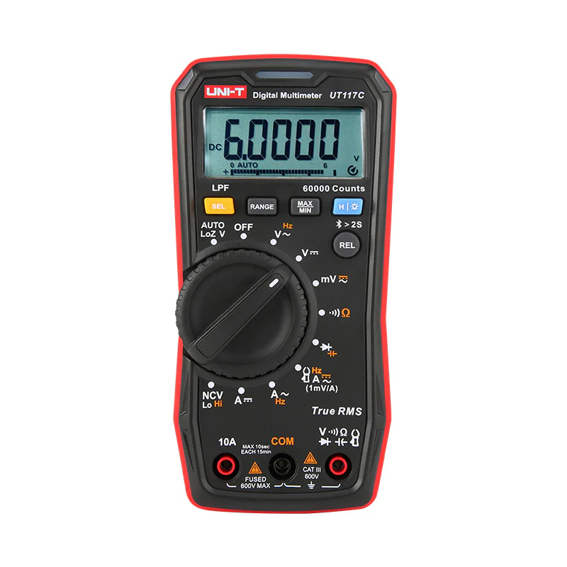 UT117C - Цифровой мультиметр с  Bluetooth 60000 отсчетов, True RMS