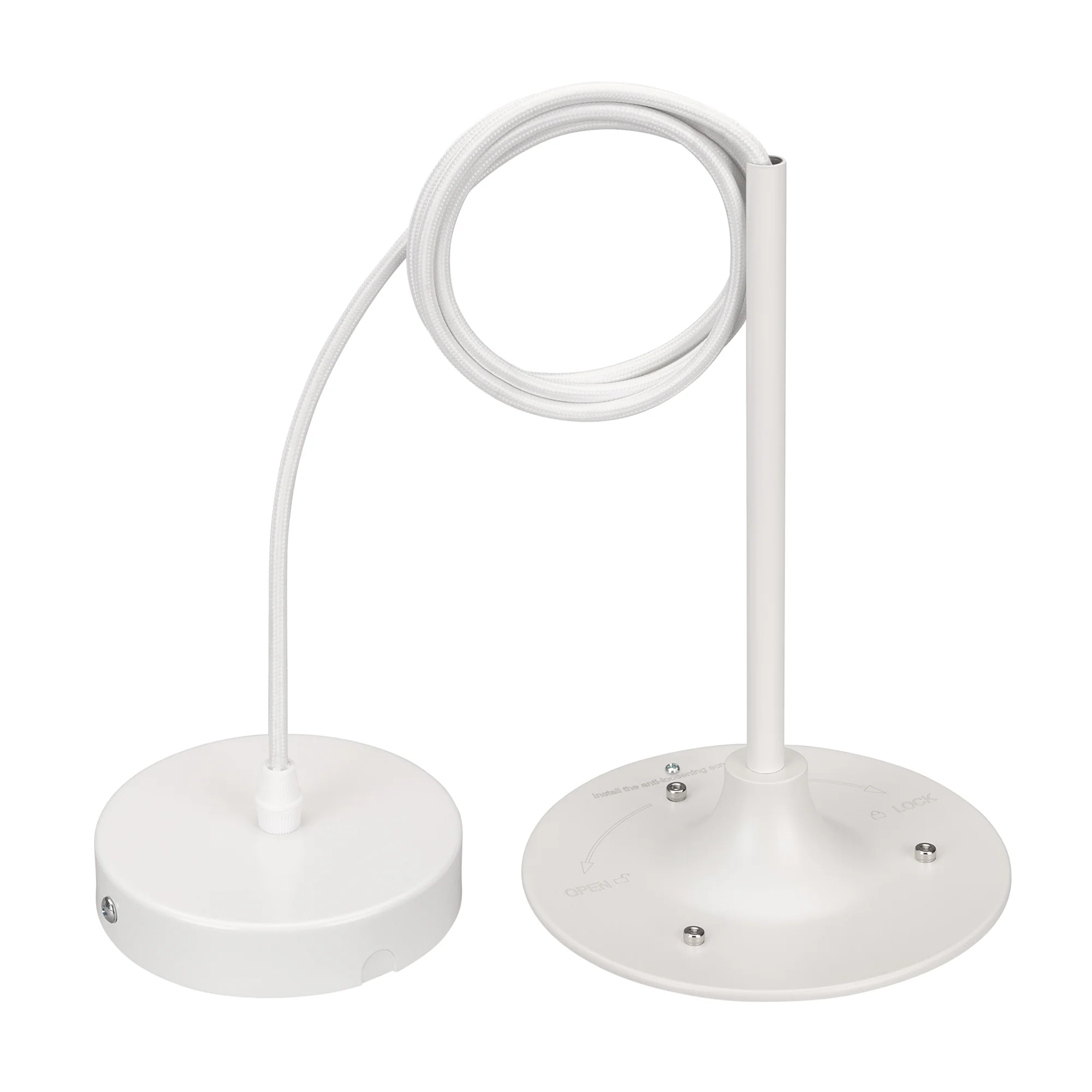 Подвес SPX-HANG-R150-L1400 (WH) 041115 - Аксессуар регулируемый для подвешивания светильников FLOWER. Длина троса 1400 мм. Диаметр монтажной части 157мм, высота монтажной части 10мм. Высота потолочной чаши 25мм, диаметр 120мм. Цвет белый.