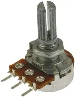 PDB181-K220K-103B - Резистор переменный 10кОм ±20% 0.2Вт металлический вал со шлицом 6мм (29.5х17х21)мм горизонтальные выводы