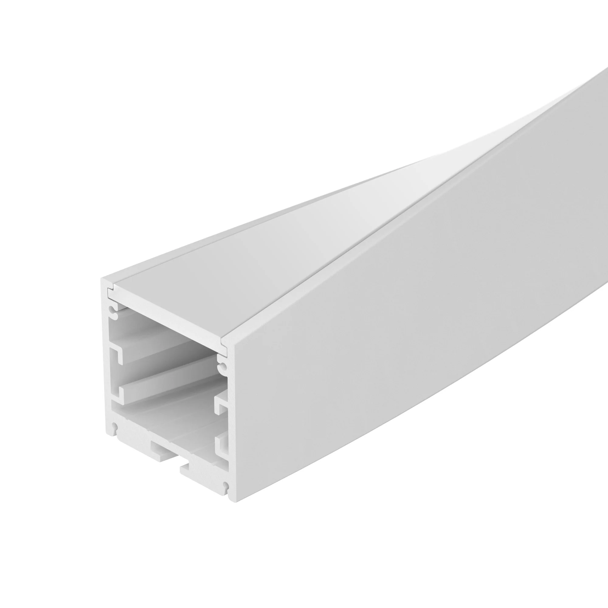 Профиль SL-ARC-3535-TWIST180-500 WHITE 032687 - Алюминиевый профиль для светодиодных лент и линеек, скрученный на 180°. Цвет - белый RAL9003 (порошковая окраска). Габаритные размеры (L?W?H): 500x35x35 мм. Ширина площадки для ленты - 24 мм. Экраны, заглушк