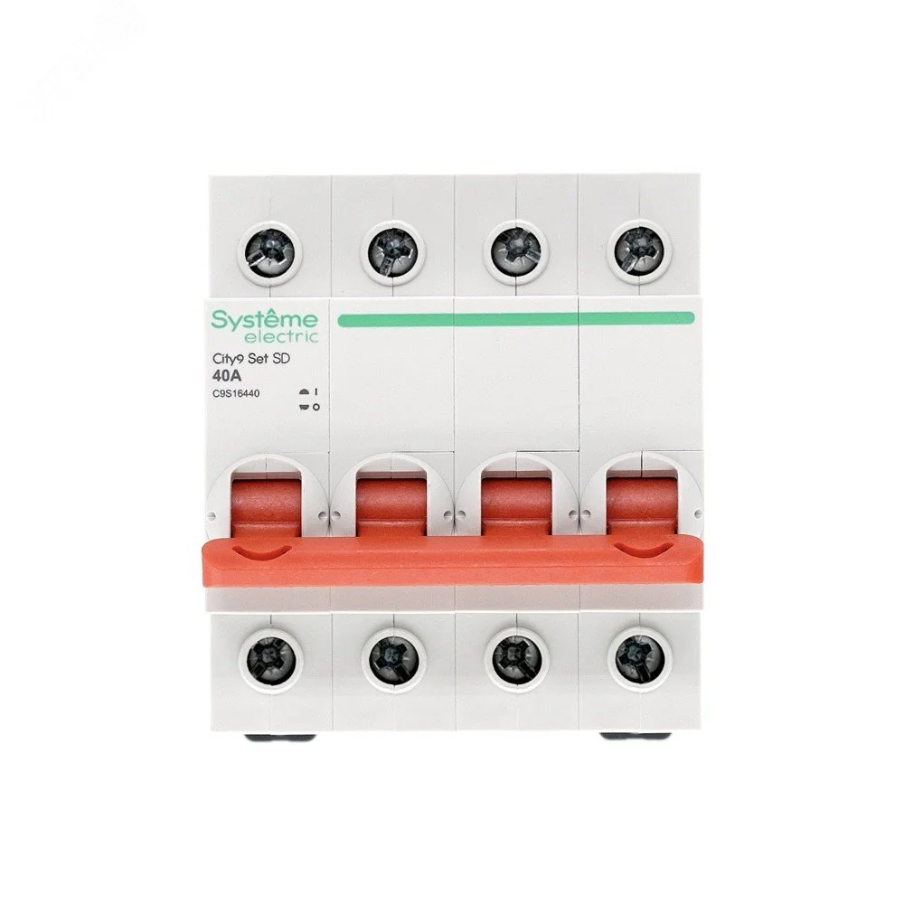 Выключатель нагрузки 4п 40А 400В City9 Set SE C9S16440