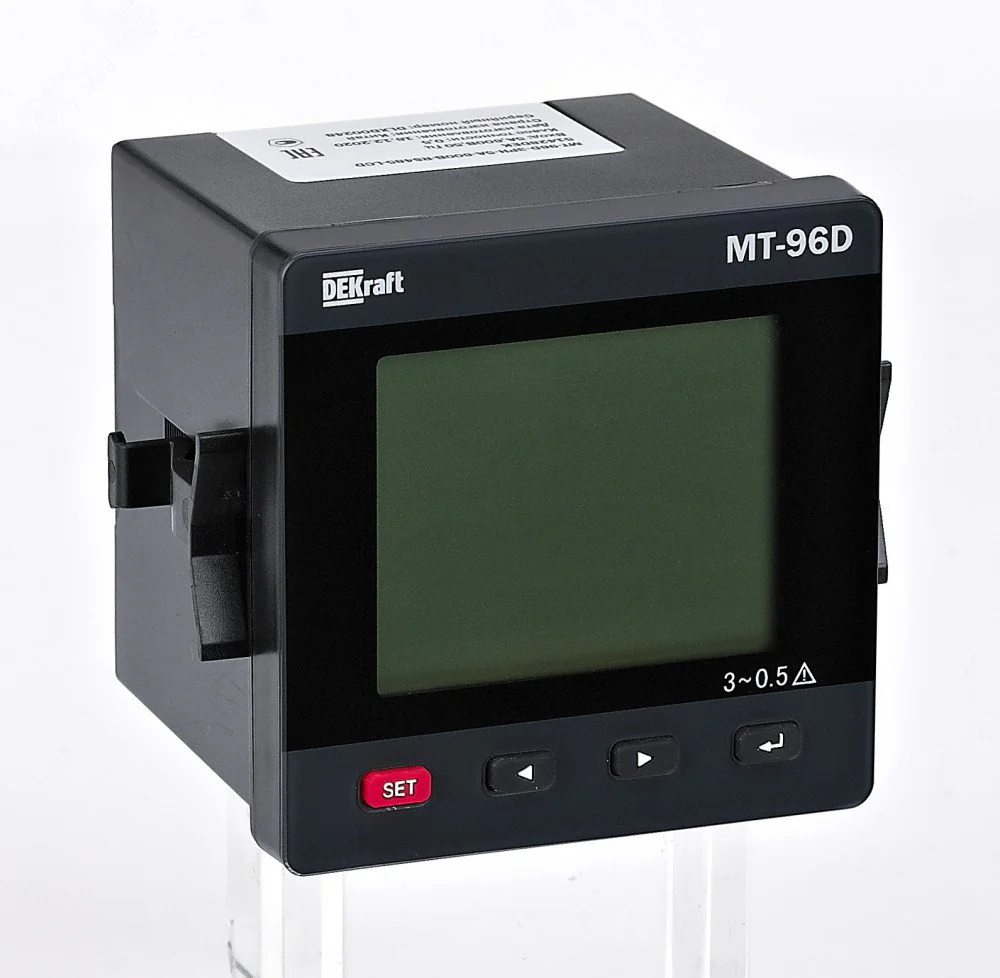 МТ-72D 3ф вх. 600В 5А RS-485 72х72мм LCD-дисплей 51412DEK - Цифровая измерительная панель