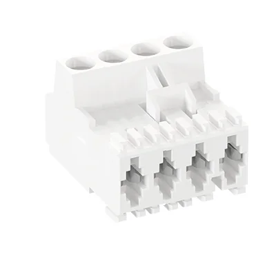 Розетка Wiecon 8105 B / 4 C3 OB - Розеточный разъем, на кабель, угловой, RAST5, шаг 5,00 мм, 4 полюса, кодировка C3, номинальное сечение: 2,5 мм кв., винтовая фиксация провода, 400V, 10А, цвет: серый, серия 8105 B OB