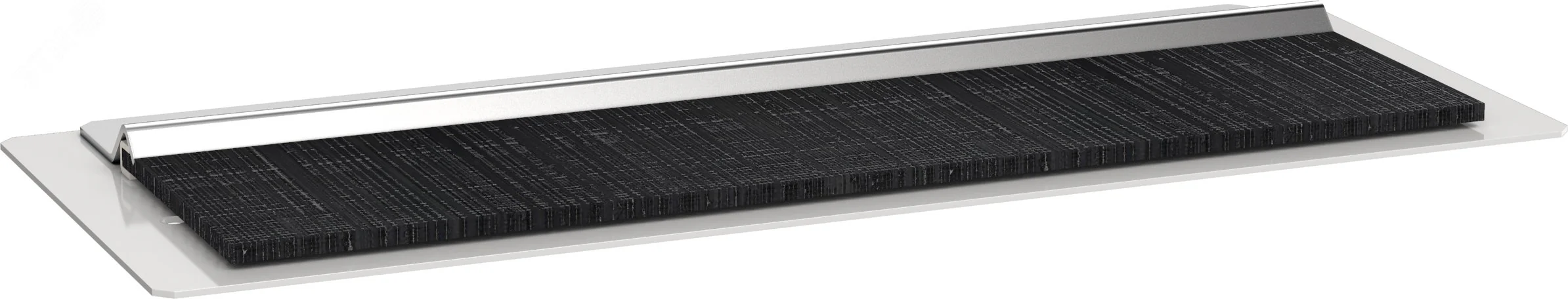 Ввод щеточный кабельный 180х55мм для шкафа 10" LINEA WS серый BE35-180-55M-LWS