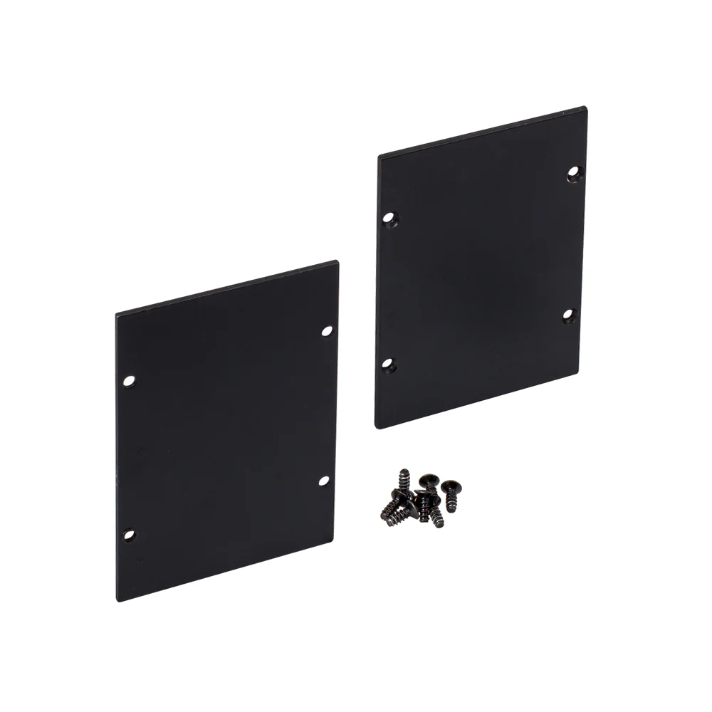 Заглушка ARH-LINE-6085 BLACK 018649 - Алюминиевая черная заглушка для профиля ARH-LINE-6085. В пакете 2шт заглушки, 8 шурупов. Цена на 1шт заглушку.