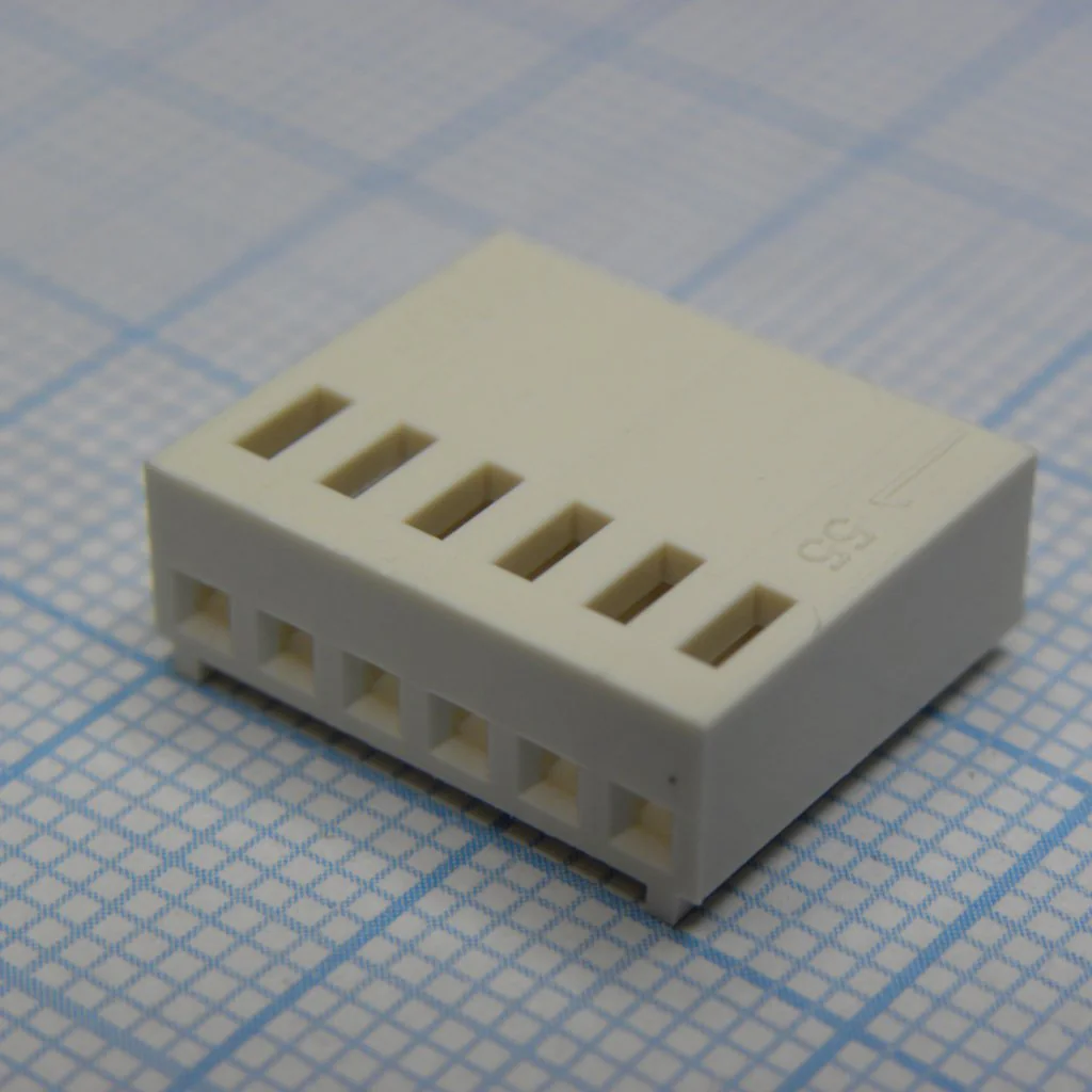 I-DS1070-SCV06 - Розетка на кабель  2.54мм, требуются контакты  T-DS1070-SC600