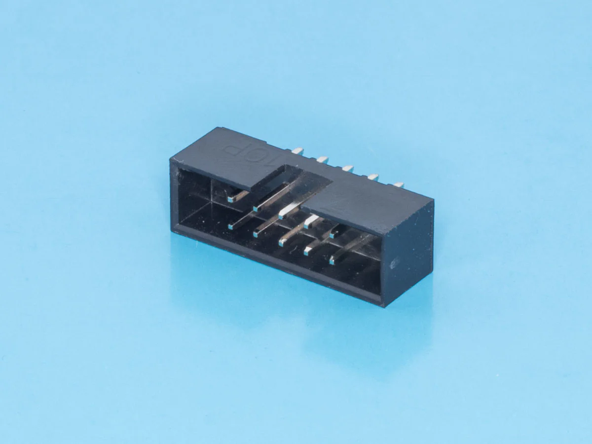 BH2-10 - IDC2 разъем, вилка на плату прямая двухрядная 10pin(2x5)., шаг 2.00мм