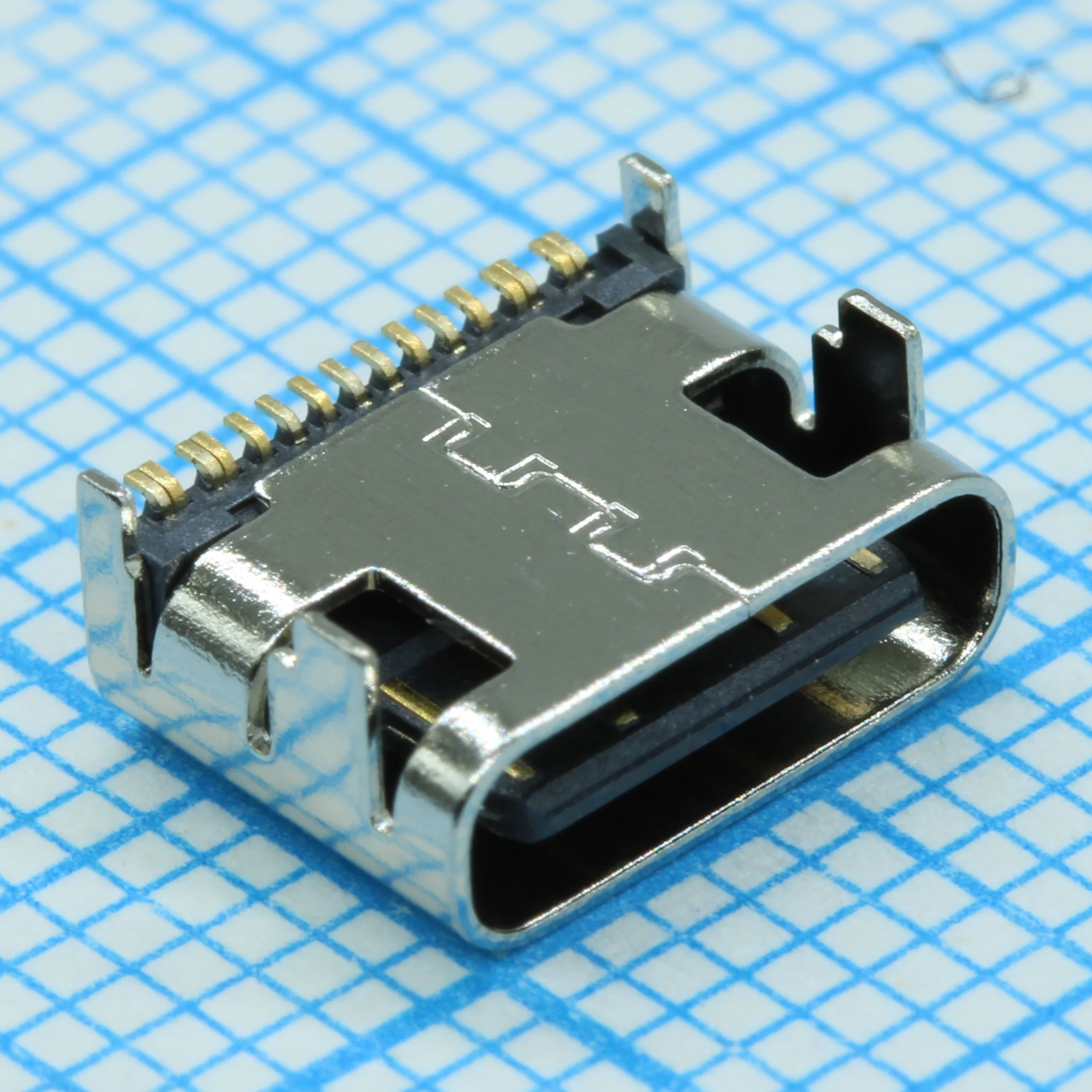 DS1144-07-16FS8BNR0 - Розетка USB тип C угловая, 16 контактов, SMT
