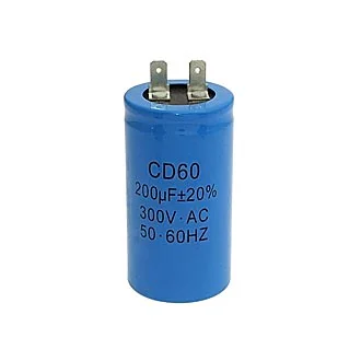 CD60   200UF 300V - Пусковой конденсатор SAIFU CD60, 200 мкФ, 300 В