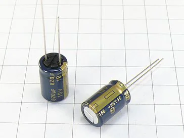 Конденсатор 820мкФ 10В 10x16 105°C