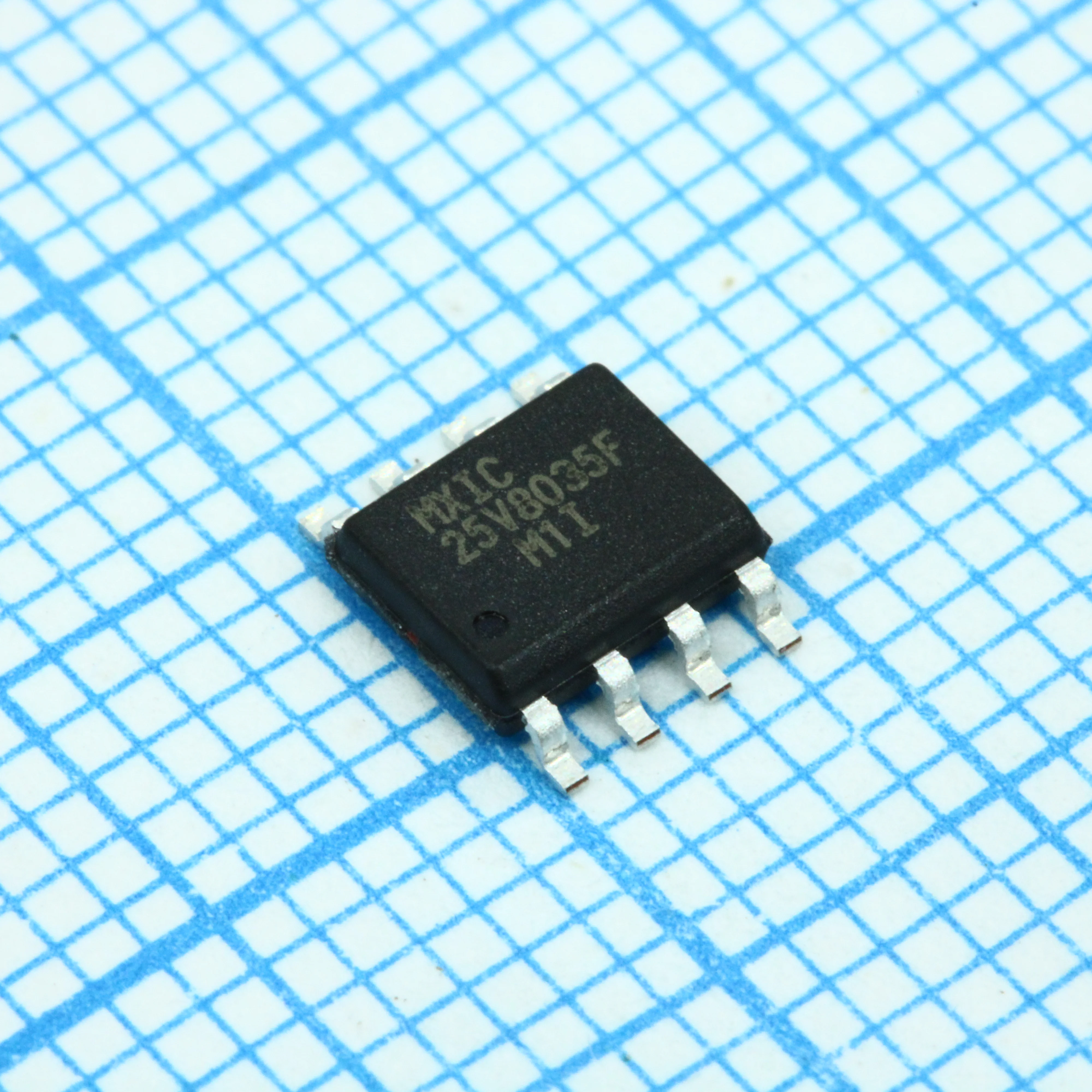 MX25V8035FM1I - Флэш-память архитектура ИЛИ-НЕ (шина SPI, сдвоенная SPI, счетверенная SPI) электропитание 3.3В 8Мбит 8М-4М-2М x 1/2-бит 1/4-бит8 8нс