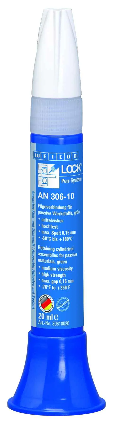 wcn30610020 - 10019911 WEICONLOCK AN 306-10 Фиксатор цилиндрических узлов (20 мл) высокая вязкость, высокая сила фиксации,
