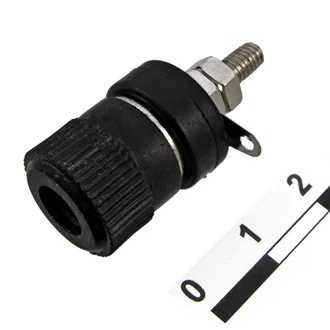 10-0020 BLACK - Гнездо 10-0020 чёрный, монтаж на панель