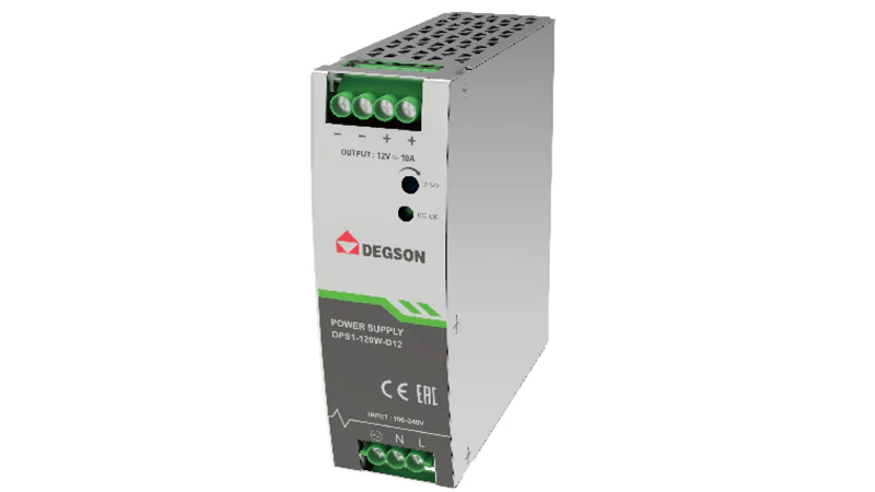 Блок питания DPS1-120W-D12 - Источник питания, однофазный, 12V / 10A / 120W; диапазон входных напряжений: 90 - 264VAC / 127 - 370VDC, монтаж: на DIN рейку, температура окружающей среды –20°C…+70°C