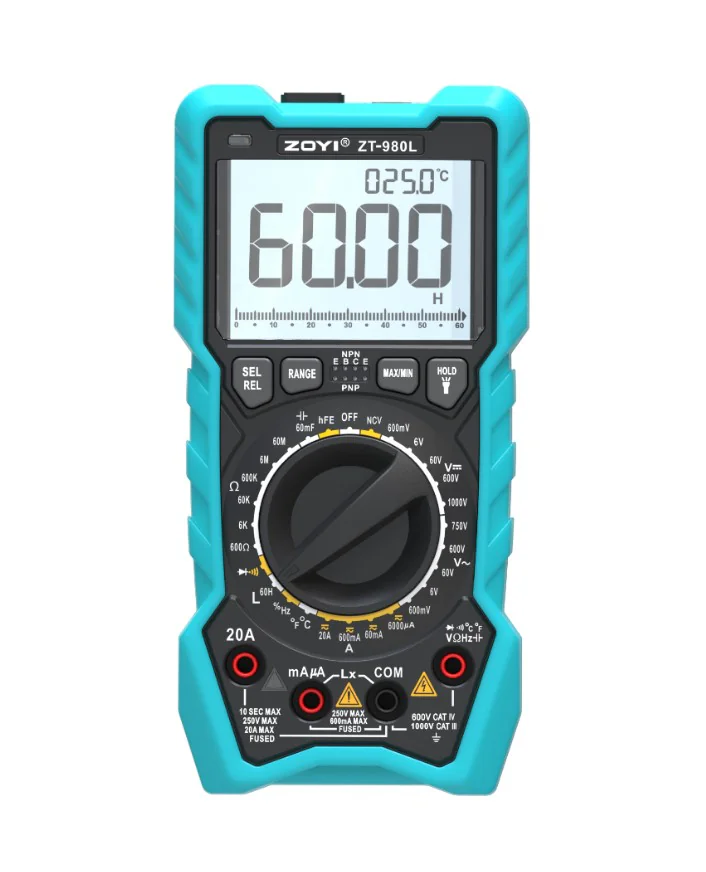 ZT-980L - Мультиметр цифровой с функцией измерения индуктивности