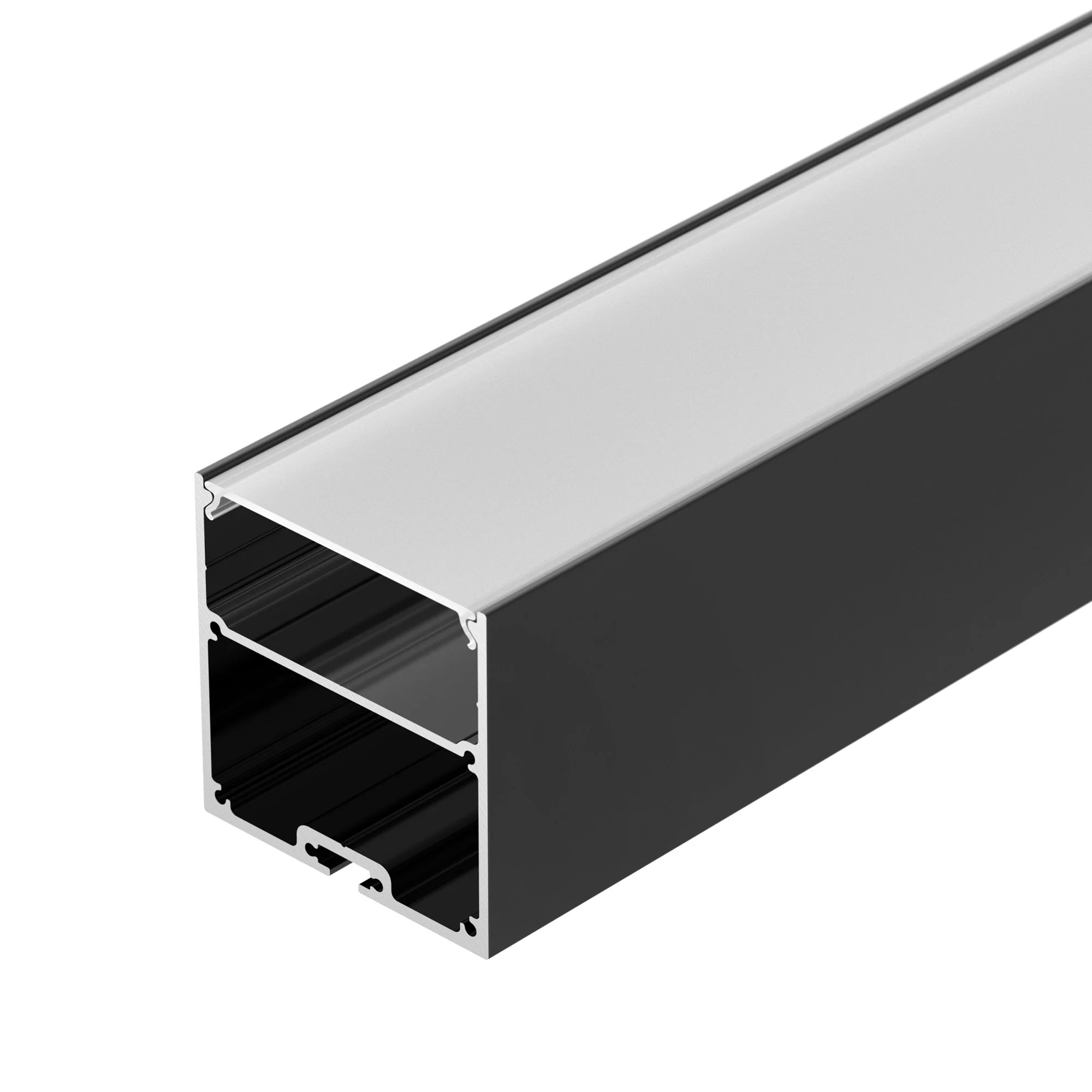 Профиль SL-LINE-5050-LW-2000 ANOD BLACK 038451 - Алюминиевый анодированный профиль для светодиодных лент и линеек. Цвет - черный. Габаритные размеры (LхWхH): 2000x50x50 мм. Ширина площадки для ленты 39,5 мм. Отсек для БП 44х21 мм. Экраны, заглушки и други