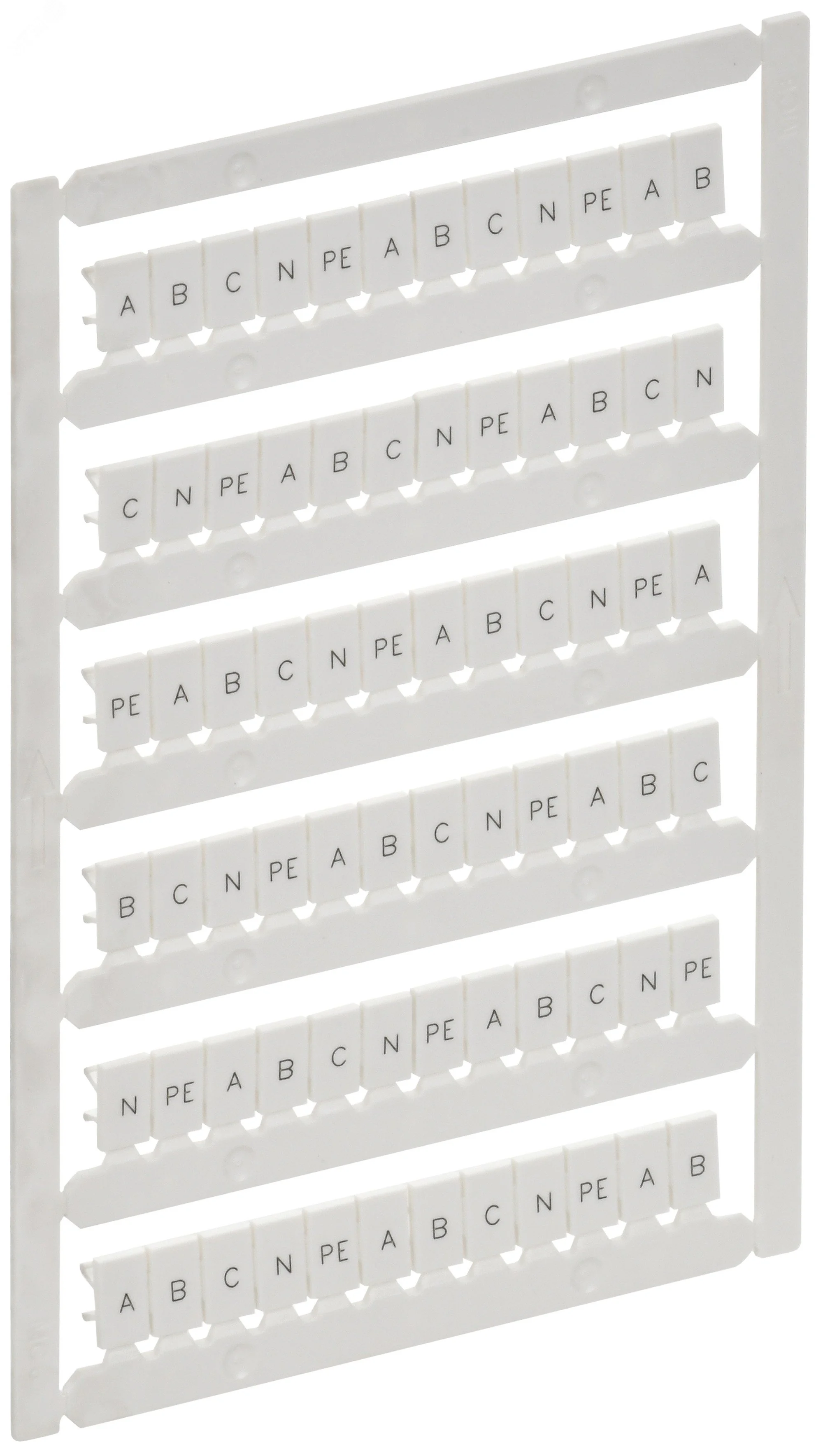 ARMAFIX Маркер для CTS/CP 4мм2 с символами A B C N PE IEK AF-CT10D-M-004-21