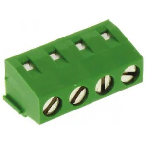282836-4 - Клеммная колодка типа провод к плате, 5 мм, 4 вывод(-ов), 30 AWG, 16 AWG, 1.4 мм2, Винт