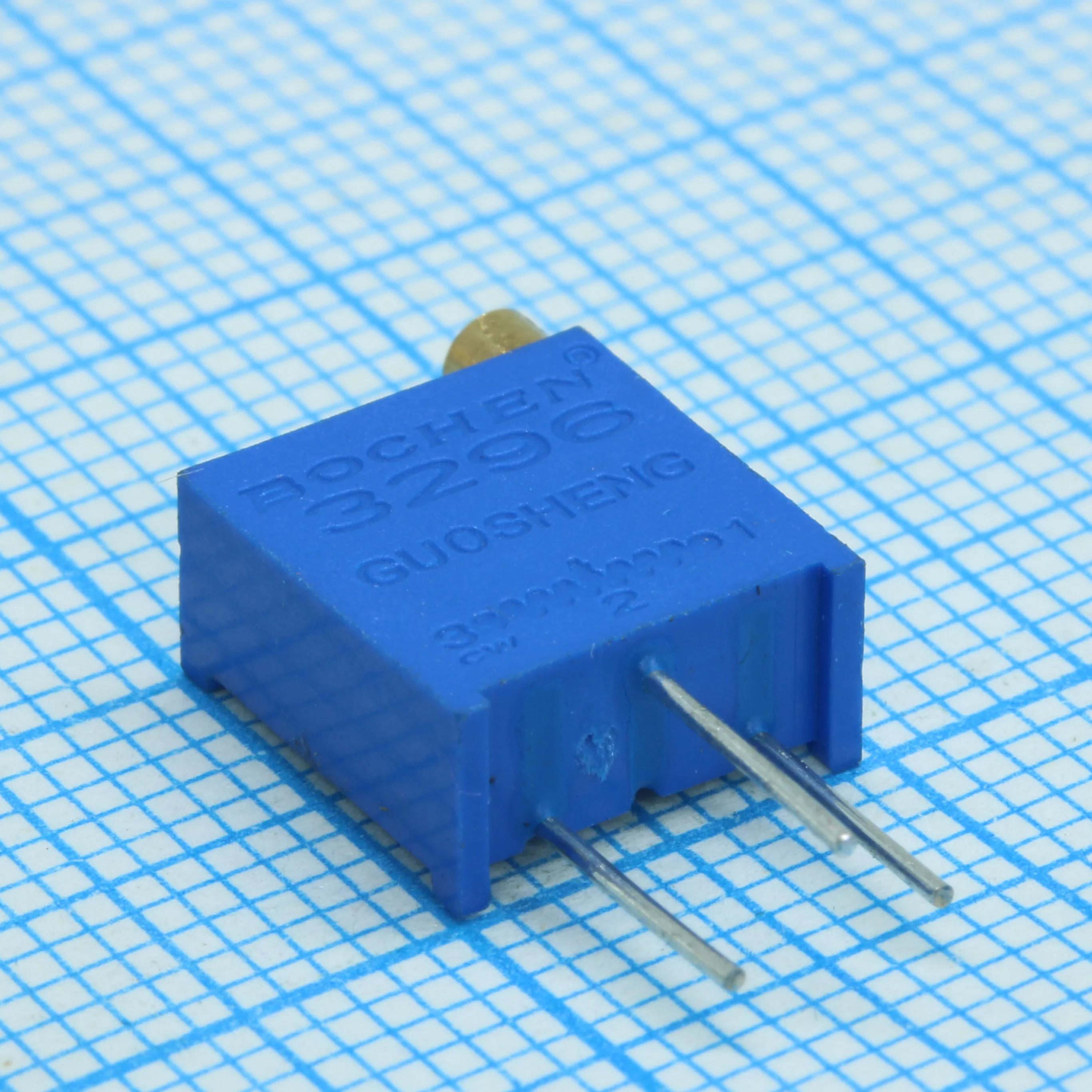 3296Y-1-103 - Потенциометр многооборотный 10кОм 0.5Вт PC PIN