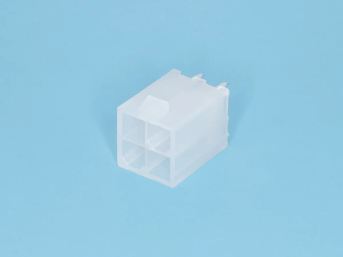 MF-4MA - Разъем питания (с контактами) Mini-Fit, 4pin, вилка на плату прямая, шаг 4,2мм