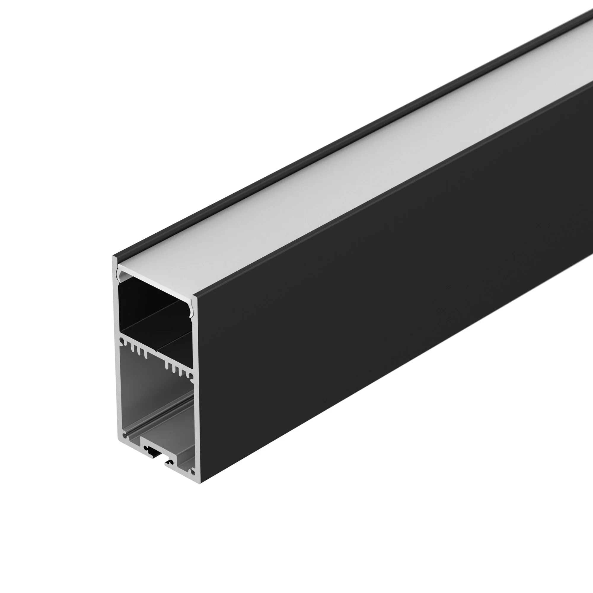 Профиль с экраном SL-LINE-3667-2500 BLACK+OPAL 027987 - Комплект с экраном. Алюминиевый профиль для светодиодных лент и линеек. Цвет - чёрный RAL9005 (порошковая окраска). Габаритные размеры (LхWхH): 2500x36x67 мм. Ширина площадки для ленты 32 мм. Отсек д