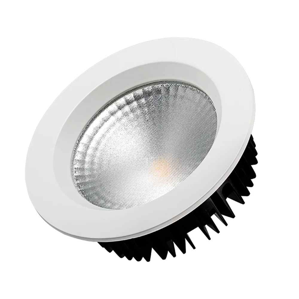 Светодиодный светильник LTD-145WH-FROST-16W Warm White 110deg 021068 - Встраиваемый круглый светильник, угол 110° / 16Вт / ТЕПЛЫЙ БЕЛЫЙ 3000K / светодиод 1x16W / 1280-1440лм, CRI>80. Белая лицевая панель. IP44. Питание AC230V, 16Вт, 400mA 36-44V, драйвер 
