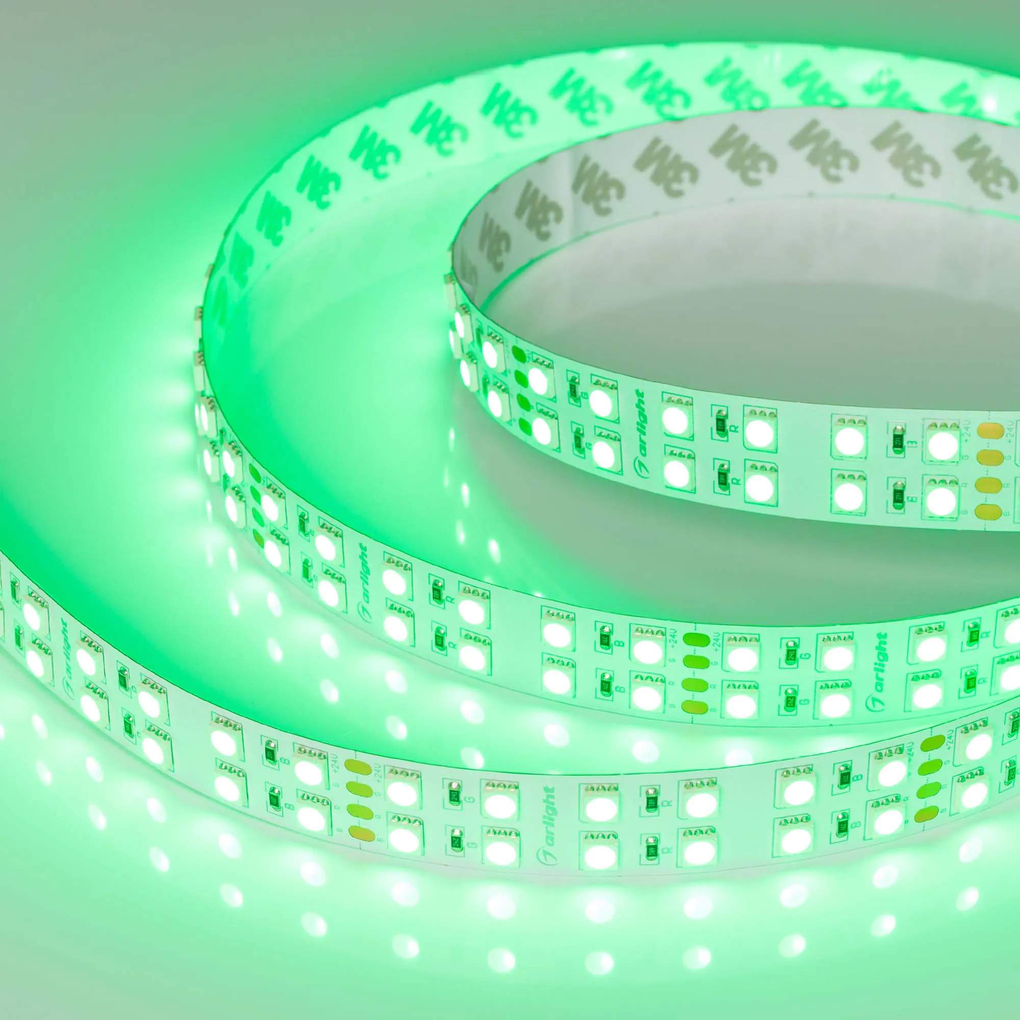 Лента RT-B144-19mm 24V RGB (34.4 W/m, IP20, 5060, 5m) 012905(2) - Светодиодная широкая лента RT-B144, открытая. Светодиоды 5060, 144 шт/м (720 шт на 5 м), белая плата, ширина 19 мм, скотч 3M. Цвет RGB, угол 120°. Питание 24V, мощность 34.4 Вт/м (172 Вт на