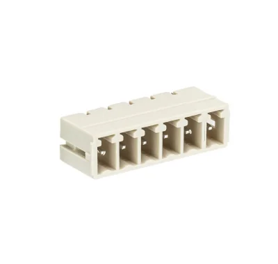Вилка Wiecon 8513 S / 6 W - Вилочный разъем, горизонтальный, на плату, шаг 3,5 мм, 6 полюсов, фиксация на плате пайкой, 250V, 8А, без маркировки, цвет: серый, серия 8513 S W